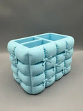 3D Printed Aesthetic Quilted Bow Makeup Brush Holder