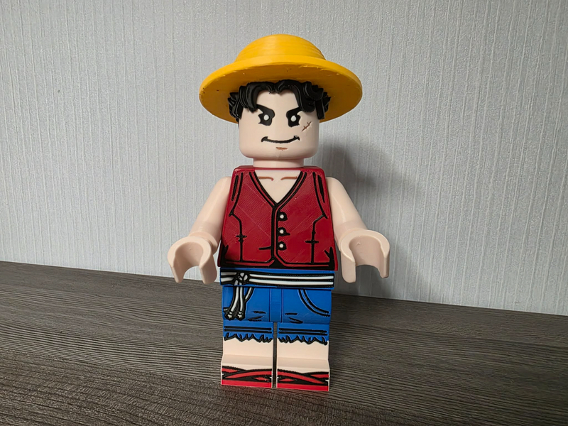3D Printed LEGO Luffy 8inches
