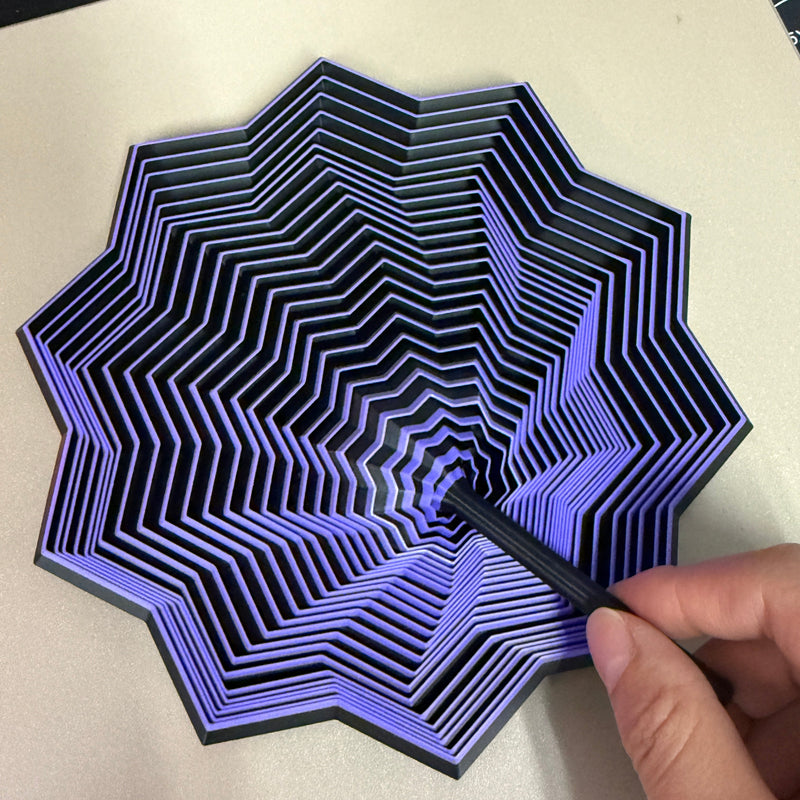 3D Printed 10-Star Stress Relief Design