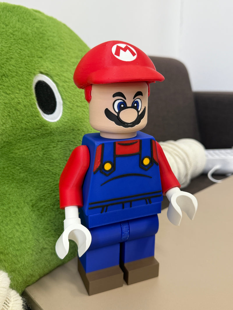 3D Printed LEGO Mario 8inches