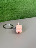 3D Printed Minecraft pig Keychain
