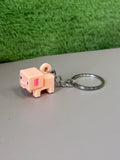 3D Printed Minecraft pig Keychain