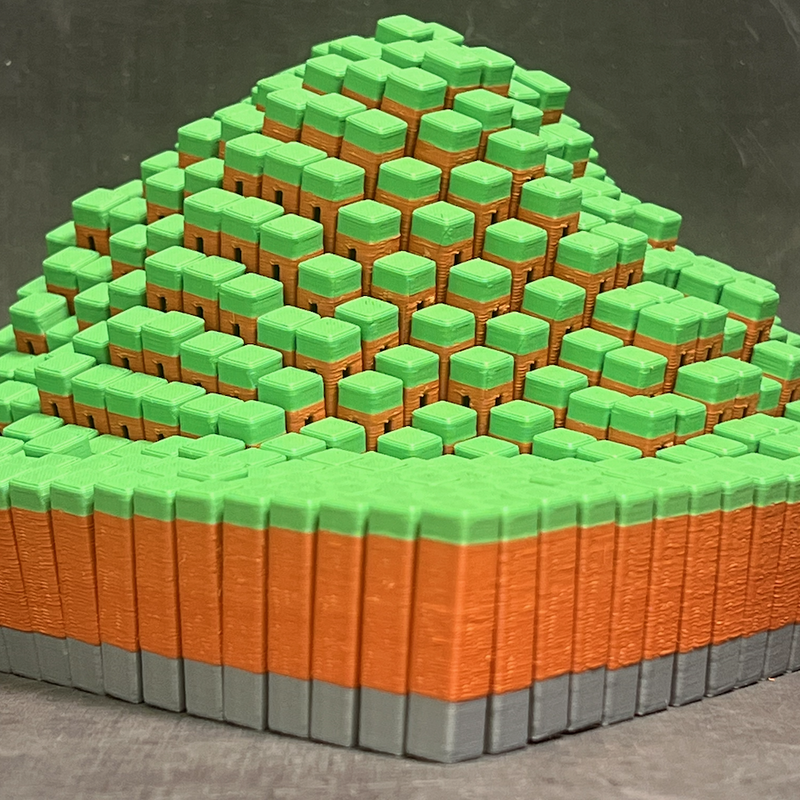 3D Printed Pixel‑style Stress‑relief Lawn Toy