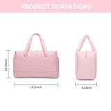 Gym Bag for Women,Travel Duffel Bag with Wet Pocket Overnight Weekender Bag Sport Yoga Bag for Women Hospital Bags for Labor and Deliver (Pink)