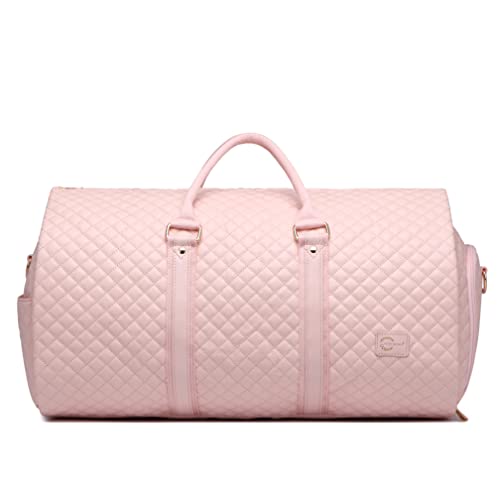 Seyfocnia Convertible Carry on Leather Garment Bag for Women
