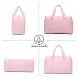 Gym Bag for Women,Travel Duffel Bag with Wet Pocket Overnight Weekender Bag Sport Yoga Bag for Women Hospital Bags for Labor and Deliver (Pink)