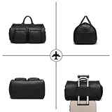 Convertible Travel Garment Bag,Carry on Garment Duffel Bag for Men Women - 2 in 1 Hanging Suitcase Suit Business Travel Bag