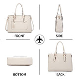 Laptop Tote Bag for Women, Cute Computer Bag Large Laptop Purse Shoulder Handbags Work Tote Bags Briefcase Top Handle Satchel for Women -Beige