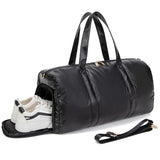 Travel Duffel Bag, Womens Overnight Bag Weekender with Shoe Pouch Large Carry On Bag Travel Tote Duffel Bag for Women,Hospital Bags for Labor and Delivery Black
