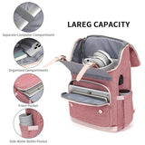 seyfocnia Laptop Backpack for Women,17 inch Women's Backpack With USB Charging Port Backpack with Laptop Compartment Work Tote Bags Travel College Bag Backpack,Red