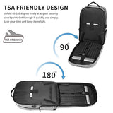 seyfocnia Travel Backpack for Men,17.3 Inch Laptop Backpack Computer Backpacks with USB Charging Port Carry on Backpack for Airplanes Weekender Bag Business Backpack College Daypack-Grey
