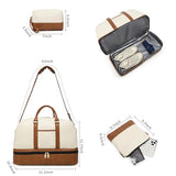 Weekender Bags for Women,Travel Duffel Bags Overnight Bags for Women Travel Tote Bags Carry On Bags for Airplanes Hospital Bags for Labor and Delivery 3Pcs Set,Beige