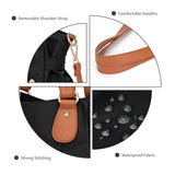 Tote Bags for Women,Hobo Bags for Women Tote Purse Nurse Mini Tote Bag with Pockets Small Shoulder Purse Crossbody Satchel Purses Handbags,Black