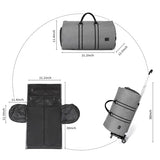 Rolling Garment Bags for Travel,Convertible Duffle Garment Bag Roller Bags for Travel Carry on Garment Bag with Wheels Luggage Rolling Weekender Roller Duffle Bags for Travel