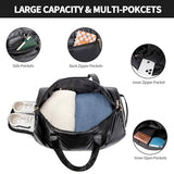Travel Duffel Bag, Womens Overnight Bag Weekender with Shoe Pouch Large Carry On Bag Travel Tote Duffel Bag for Women,Hospital Bags for Labor and Delivery Black