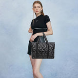 Puffer Tote Bag Lightweight Quilted Puffy Tote Bag Soft Down Cotton Padded Shoulder Bag Quilted Bag for Womens Handbag Black