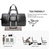 Travel Duffel Bag, Womens Overnight Bag Weekender with Shoe Pouch Large Carry On Bag Travel Tote Duffel Bag for Women,Hospital Bags for Labor and Delivery Black