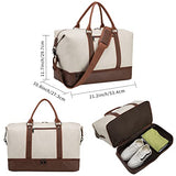 Travel Bag with Shoe Pouch,Weekender Overnight Bag Carry On Bag Travel Tote Duffel Bags for Traveling Gym Bag for Women or Men