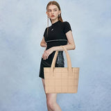 Puffer Tote Bag Lightweight Quilted Puffy Tote Bag Soft Down Cotton Padded Shoulder Bag Quilted Bag for Womens Handbag