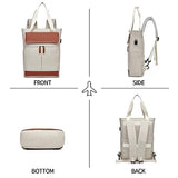 seyfocnia Laptop Backpack for Women,Teacher Backpack Tote Backpack Computer Backpack Travel Casual Backpack with USB Charging Port Work Bag Fits 15.6 Inch Laptop