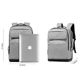seyfocnia Travel Backpack for Men,17.3 Inch Laptop Backpack Computer Backpacks with USB Charging Port Carry on Backpack for Airplanes Weekender Bag Business Backpack College Daypack-Grey