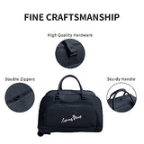 Rolling Duffle Bag with Wheels,Travel Bag with Wheels Roller Carry on Duffle Bag Wheeled Duffel Luggage Overnight Bags Weekender Bags for Women Men-Black