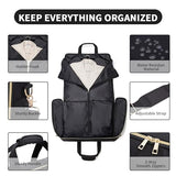 Garment Bag Travel Suit Bag for Women Carry on Garment Bag Up to 3 Suits for Business Trips,2 in 1 Hanging Suitcase Luggage Bags for Travel,Foldable Carry on Bag Fits 15.6Inch Laptop Black