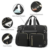 Laptop Bag for Women, 17.3 Inch Computer Backpack Briefcase Messenger Shoulder Work Tote Bag Gifts for Women Office Travel College,Black