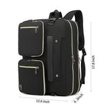 Laptop Bag for Women, 17.3 Inch Computer Backpack Briefcase Messenger Shoulder Work Tote Bag Gifts for Women Office Travel College,Black