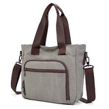Tote Bags for Women,Women's Canvas Tote Purse Shoulder Handbags Crossbody Tote Bag Satchel Handbag Shoulder Purses,Grey