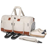 Weekender Bag for Women, Travel Duffel Bag with Shoe Compartment Sport Duffle Bag Gym Bag Carry On Tote Bag Overnight Duffel Bag Hospital Bag for Women