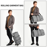 Rolling Garment Bags for Travel,Convertible Duffle Garment Bag Roller Bags for Travel Carry on Garment Bag with Wheels Luggage Rolling Weekender Roller Duffle Bags for Travel