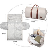 Convertible Garment Bags for Travel,Carry On Garment Bag for Women PU Leather Duffle Bag with Shoe Pouch-2 in 1 Hanging Suitcase Suit Bag for Women Travel Duffle Bags Garment Bag Gifts