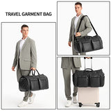 Convertible Travel Garment Bag,Carry on Garment Duffel Bag for Men Women - 2 in 1 Hanging Suitcase Suit Business Travel Bag