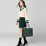 15.6 inch Laptop Tote Bag for Women, PU Leather Laptop Work Bag Large Capacity Computer Briefcase for Business Office Bag Handbag Shoulder Bag for Women- Black Green