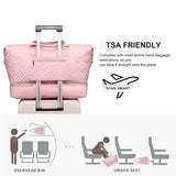 Travel Duffel Bag, Womens Overnight Bag Weekender with Shoe Pouch Large Carry On Bag Travel Tote Duffel Bag for Women,Hospital Bags for Labor and Delivery