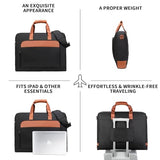 Garment Bag for Travel Suit Bag Carry on Garment Bag Up to 3 Suits for Business Trips,2 in 1 Hanging Suitcase Luggage Bags for Travel,Foldable Carry on Bag Fits 15.6Inch Laptop Black