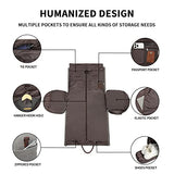 Convertible Travel Garment Bag,Carry on Garment Duffel Bag for Men Women - 2 in 1 Hanging Suitcase Suit Business Travel Bag Grey