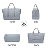 Travel Bag with Shoe Pouch,Weekender Bag Overnight Duffle Bag Carry On Bag Travel Tote Duffel Bags for Traveling Sport Duffel Bag Gym Bag for Women,Grey