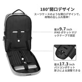 [seyfocnia] ビジネリュックメンズ バックパック 17.3インチPC リュック 大容量 USB 充電ポートリュック 通学 旅行 リュックリュック・バックパックビバックパック メンズパソコン リュック通勤バッグ
