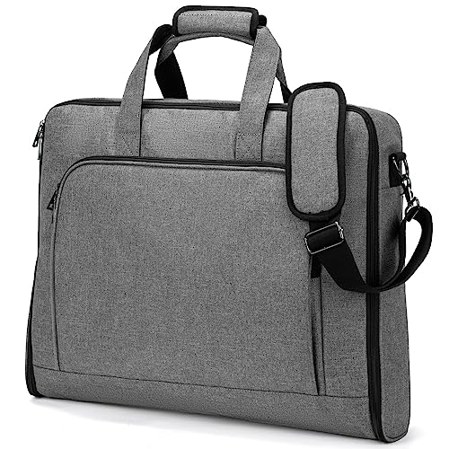 Garment Bag Travel Suit Bag for Mens Carry on Garment Bag Up to 3 Suits for Business Trips,2 in 1 Hanging Suitcase Luggage Bags forTravel Foldable Carry On Bag Fits 15.6Inch Laptop Grey