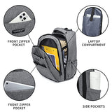 Rolling Backpack,Travel Laptop Backpacks with Wheels Men 17 inch Water Resistant Rolling Laptop Lag Women Carry on Bag Airline Approved Trolley Roller Backpack Suitcase for Travel Women,Grey
