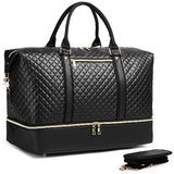 Travel Bag with Shoe Pouch,Weekender Bag Overnight Duffle Bag Carry On Bag Travel Tote Duffel Bags for Traveling Sport Duffel Bag Gym Bag for Women or Men