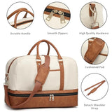 Weekender Bags for Women,Travel Duffel Bags Overnight Bags for Women Travel Tote Bags Carry On Bags for Airplanes Hospital Bags for Labor and Delivery 3Pcs Set,Beige