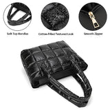 Puffer Tote Bag Lightweight Quilted Puffy Tote Bag Soft Down Cotton Padded Shoulder Bag Quilted Bag for Womens Handbag