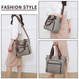 Tote Bags for Women,Women's Canvas Tote Purse Shoulder Handbags Crossbody Tote Bag Satchel Handbag Shoulder Purses,Grey