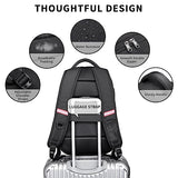 CALLPIONEER Laptop Backpack for Men,Travel Backpack with USB Charging Port Carry on Backpack for Airplanes Casual Daypack Backpacks Business Backpack Computer Work Bag,Black