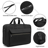 Mens Messenger Bag, 17.3 Inch Laptop Bag Computer Bag Laptop Briefcase Satchel Work Bags for Men Women Handbag Business Bag Laptop Case,Black