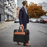 Garment Bag for Travel Suit Bag Carry on Garment Bag Up to 3 Suits for Business Trips,2 in 1 Hanging Suitcase Luggage Bags for Travel,Foldable Carry on Bag Fits 15.6Inch Laptop Black