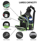 Aodethon Fishing Backpack Tackle Sling Bag for Men, Green Fly Fishing Gear Bag Oxford Waterproof Fishing Backpack, Small Shoulder Bag Chest Bag Crossbody Bag